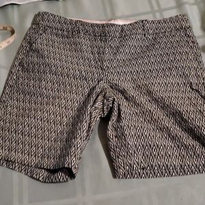 Kenar tribal print chino shorts navy white 8